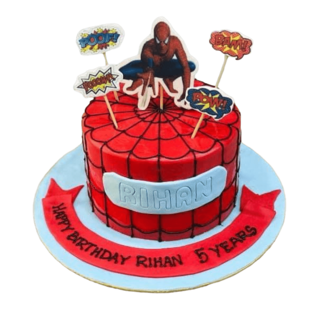 Spiderman cake